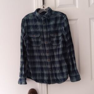 Thick Flannel Button Down Long Sleeve Shirt